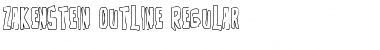 Zakenstein Outline Regular Font