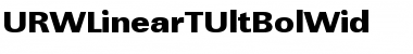 URWLinearTUltBolWid Regular Font