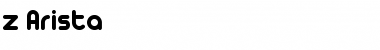 [z] Arista Regular Font