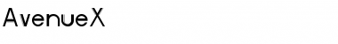 AvenueX Regular Font