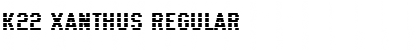 K22 Xanthus Regular Font