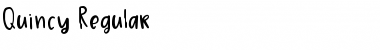 Quincy Regular Font
