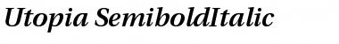 Utopia Semibold Italic Font