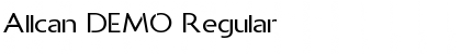 Allcan DEMO Regular Font