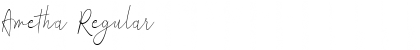 Ametha Regular Font