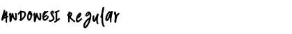 ANDONESI Regular Font