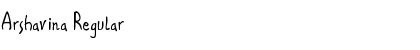 Arshavina Regular Font