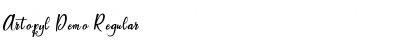 Artopyl Demo Regular Font