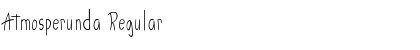 Atmosperunda Regular Font
