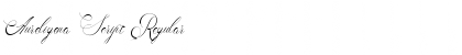 Aureligena Script Regular Font