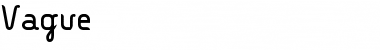 Vague Roman Font