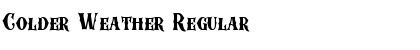 Colder Weather Regular Font