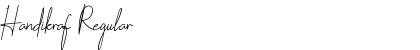 Handikraf Regular Font