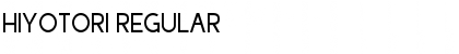 Hiyotori Regular Font