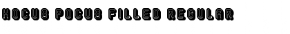 Hocus Pocus Filled Regular Font