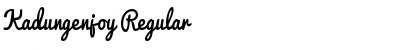 Kadungenjoy Regular Font