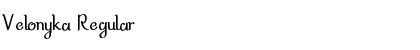 Velonyka Regular Font