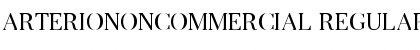 ArterioNonCommercial Regular Font