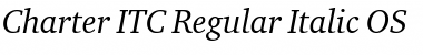 Charter ITC Regular Italic Font