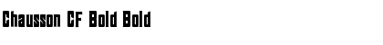 Chausson CF Bold Bold Font
