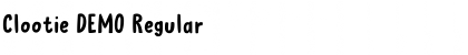 Clootie DEMO Regular Font