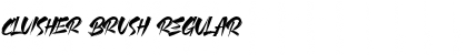 CLUISHER BRUSH Regular Font
