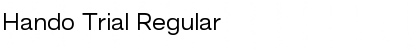 Hando Trial Regular Font