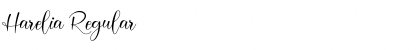 Harelia Regular Font