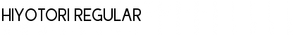Hiyotori Regular Font
