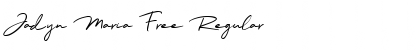 Jadyn Maria Free Regular Font