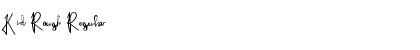Kid Rough Regular Font