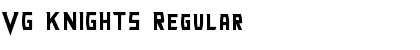 VG KNIGHTS Regular Font