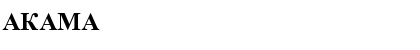 AKAMA Bold Font