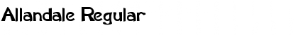 Allandale Regular Font