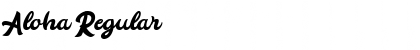 Aloha Regular Font