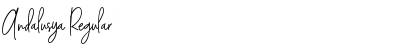 Andalusya Regular Font