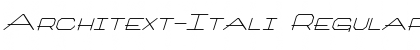 Architext-Itali Regular Font