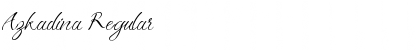 Azkadina Regular Font