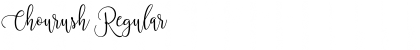Chourush Regular Font