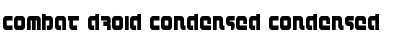 Combat Droid Condensed Condensed Font