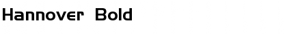 Hannover Bold Font
