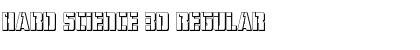 Hard Science 3D Regular Font