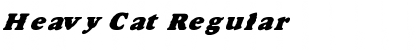 Heavy Cat Regular Font