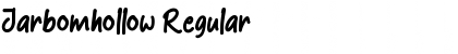 Jarbomhollow Regular Font