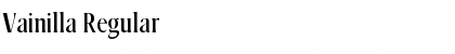 Vainilla Regular Font