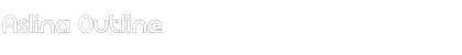 Aslina Outline Font