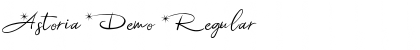 Astoria Demo Regular Font