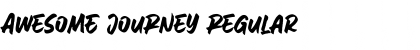 AweSomE JouRneY Regular Font