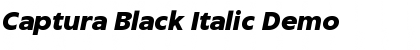 Captura Black Italic Demo Font