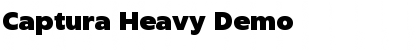 Captura Heavy Demo Font